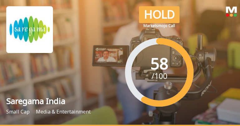 Saregama India Ltd Upgraded to Hold by MarketsMOJO on Technical Improvements