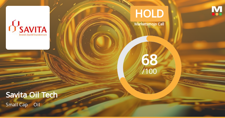 Savita Oil Technologies Ltd is Rated Hold