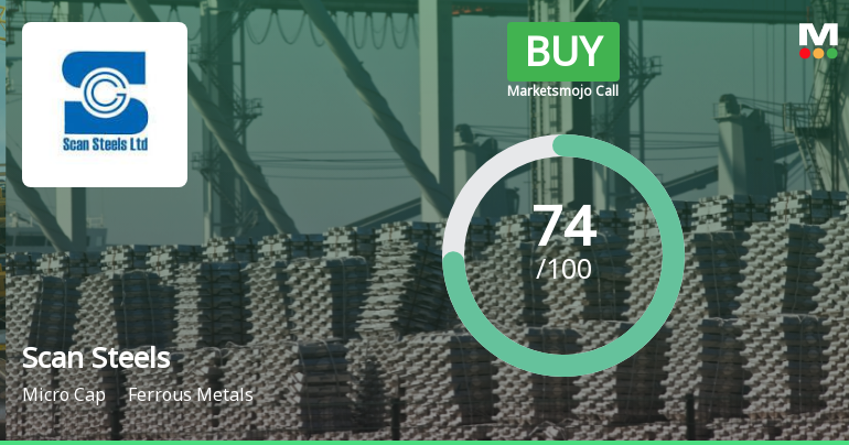 Scan Steels Ltd Upgraded to Buy on Strong Technical and Financial Performance