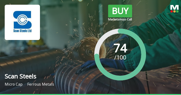 Scan Steels Ltd is Rated Buy by MarketsMOJO