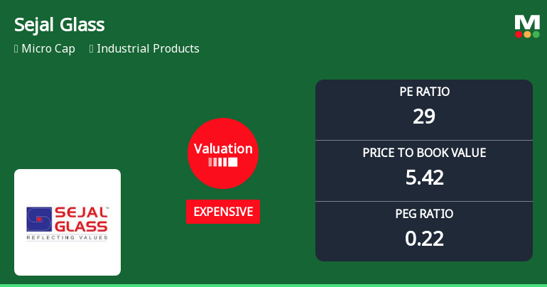 Sejal Glass Ltd Valuation Shifts Signal Price Attractiveness Decline Amid Sector Comparisons