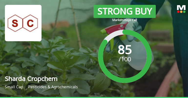 Sharda Cropchem Ltd Upgraded to Strong Buy on Robust Financials and Technical Improvements