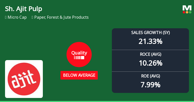 Shree Ajit Pulp and Paper Ltd Quality Grade Downgrade: A Detailed Fundamental Analysis