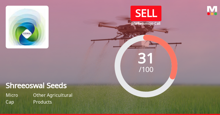 Shreeoswal Seeds & Chemicals Ltd is Rated Sell