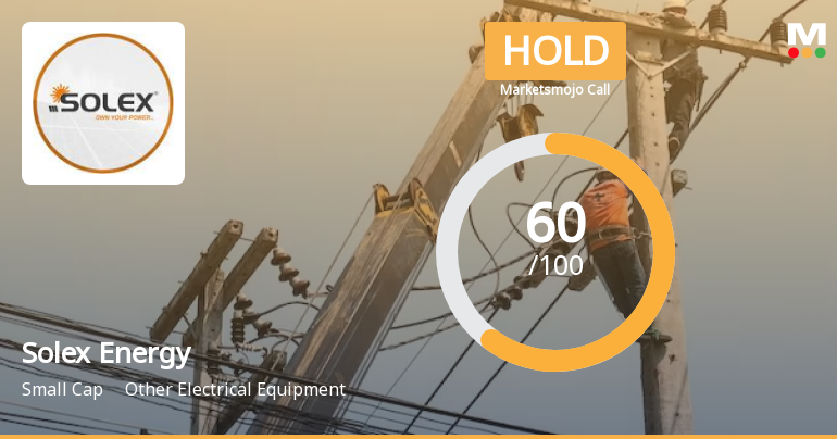 Solex Energy Ltd is Rated Hold by MarketsMOJO