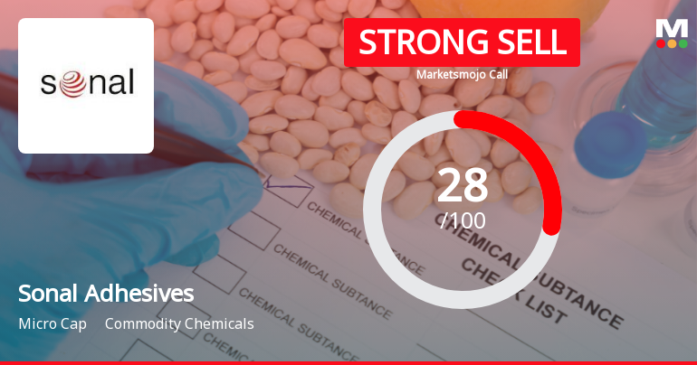 Sonal Adhesives Ltd Downgraded to Strong Sell Amid Mixed Financial and Technical Signals