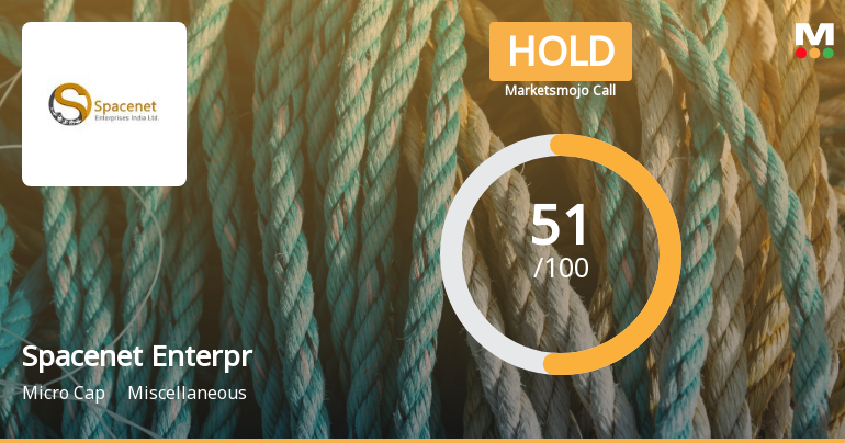 Spacenet Enterprises India Ltd is Rated Hold