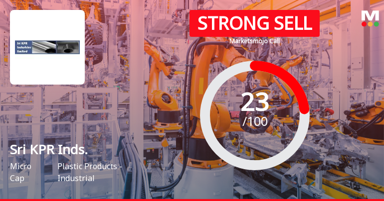 Sri KPR Industries Ltd Downgraded to Strong Sell Amid Weak Financials and Bearish Technicals