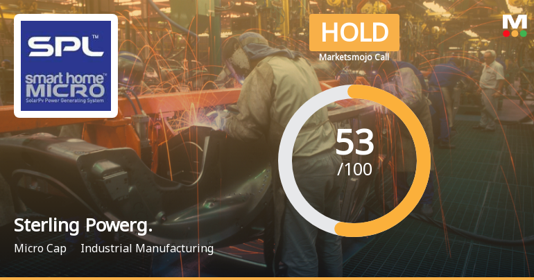 Sterling Powergensys Ltd Upgraded to Hold on Improved Technicals and Valuation