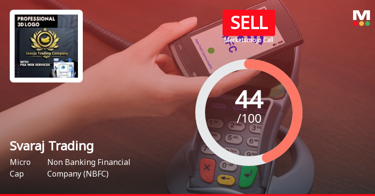Svaraj Trading & Agencies Ltd Downgraded to Sell Amid Mixed Financial and Valuation Signals