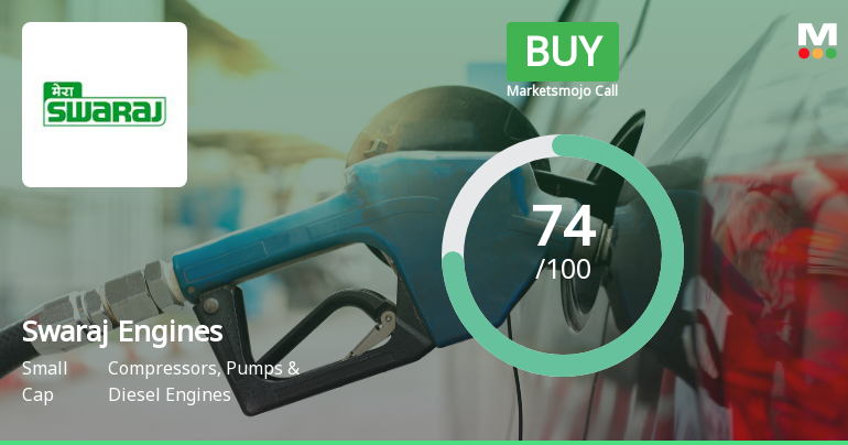 Swaraj Engines Ltd Upgraded to Buy on Improved Valuation and Technicals