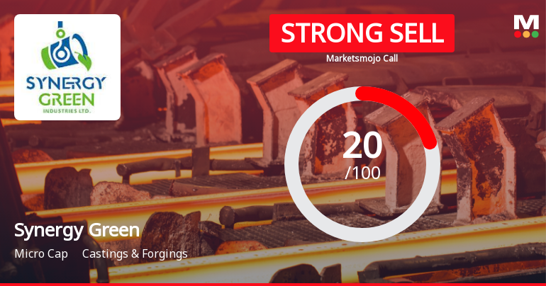 Synergy Green Industries Downgraded to Strong Sell Amid Weak Financials and Technical Setbacks