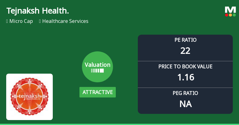 Tejnaksh Healthcare Ltd Valuation Shifts Signal Changing Price Attractiveness