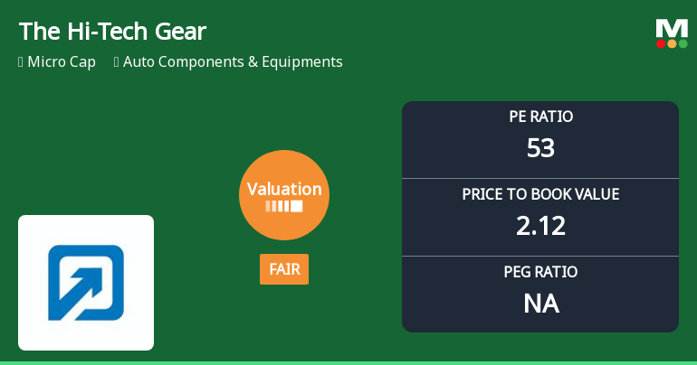 The Hi-Tech Gears Ltd: Valuation Shifts Signal Changing Price Attractiveness