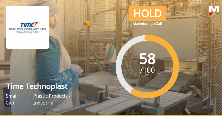 Time Technoplast Ltd. is Rated Hold by MarketsMOJO