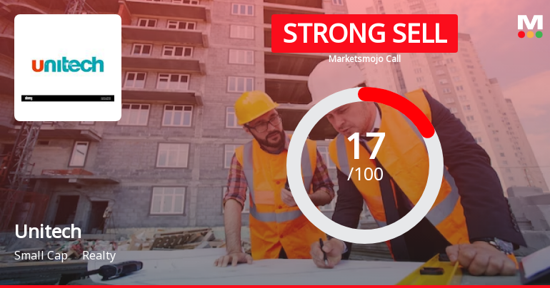 Unitech Ltd is Rated Strong Sell