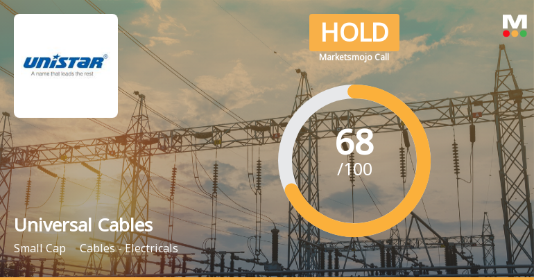 Universal Cables Ltd. Downgraded to Hold Amid Valuation Concerns Despite Strong Financials