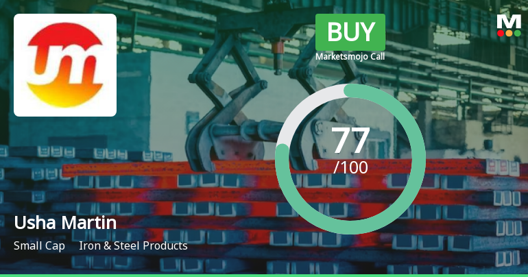 Usha Martin Ltd is Rated Buy by MarketsMOJO
