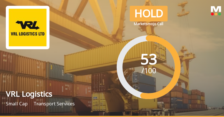 VRL Logistics Ltd is Rated Hold by MarketsMOJO
