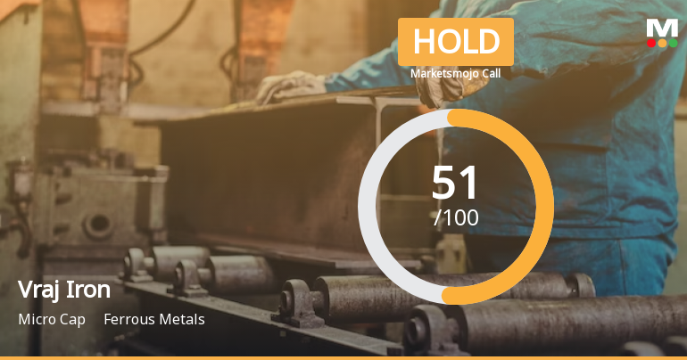 Vraj Iron & Steel Ltd is Rated Hold by MarketsMOJO