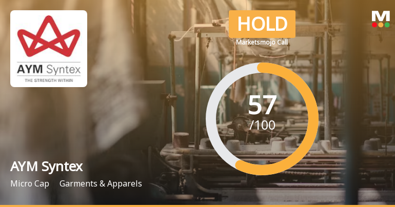 AYM Syntex Ltd is Rated Hold by MarketsMOJO