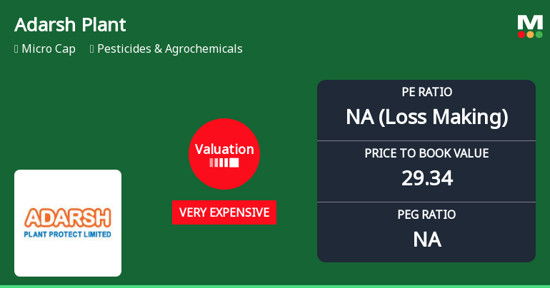 Adarsh Plant Protect Ltd Valuation Shifts Signal Heightened Price Risk