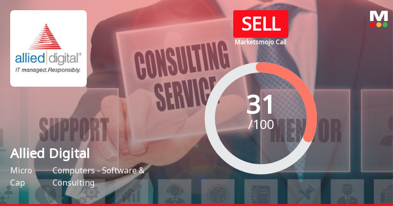 Allied Digital Services Ltd Upgraded to Sell on Technical and Valuation Improvements