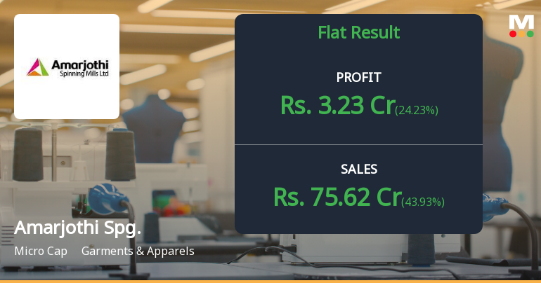 Amarjothi Spinning Mills Q1 FY27: Profitability Tumbles Despite Revenue Resilience