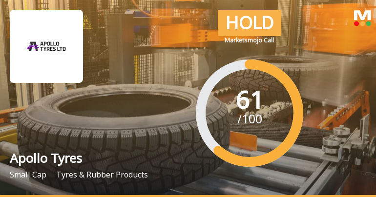 Apollo Tyres Ltd. is Rated Hold by MarketsMOJO