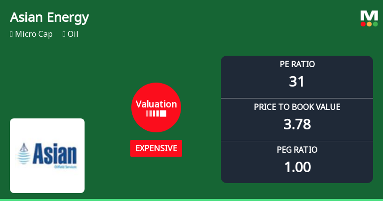 Asian Energy Services Ltd Valuation Shifts Amid Strong Market Performance