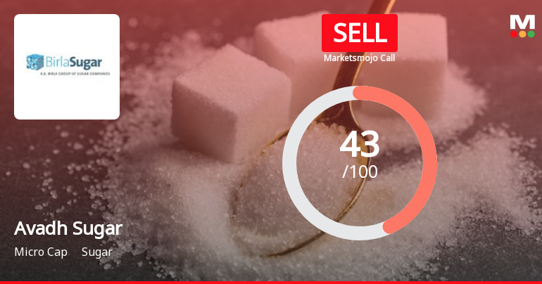 Avadh Sugar & Energy Ltd is Rated Sell