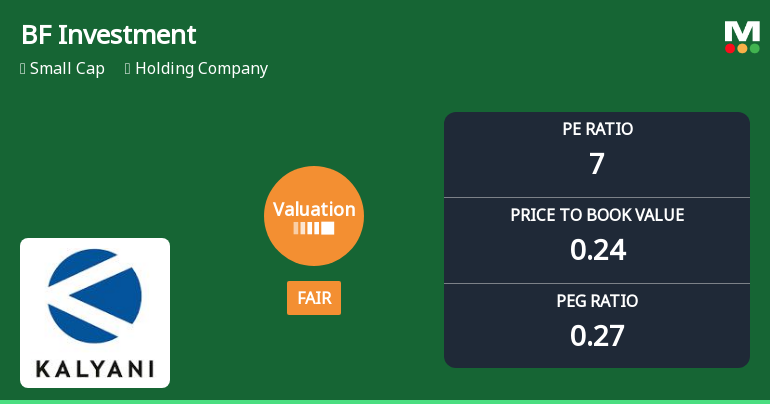 BF Investment Ltd Valuation Shifts to Fair Amid Strong Price Rally