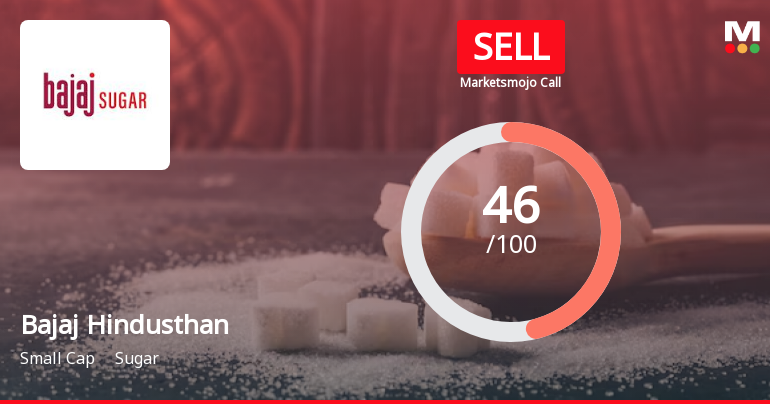 Bajaj Hindusthan Sugar Ltd is Rated Sell