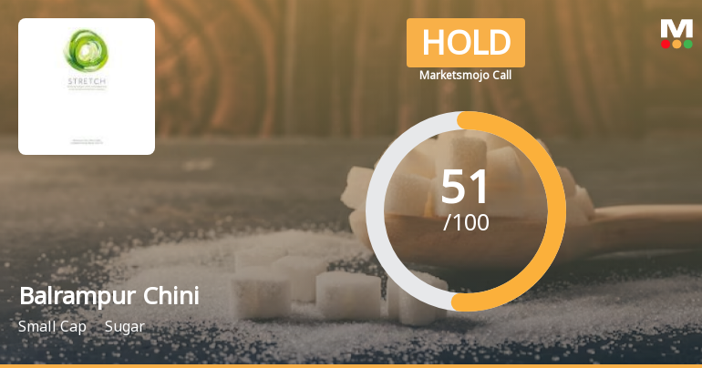 Balrampur Chini Mills Ltd is Rated Hold by MarketsMOJO