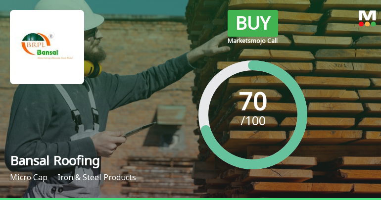 Bansal Roofing Products Ltd is Rated Buy