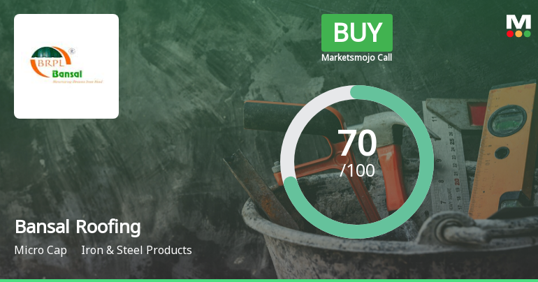 Bansal Roofing Products Ltd is Rated Buy
