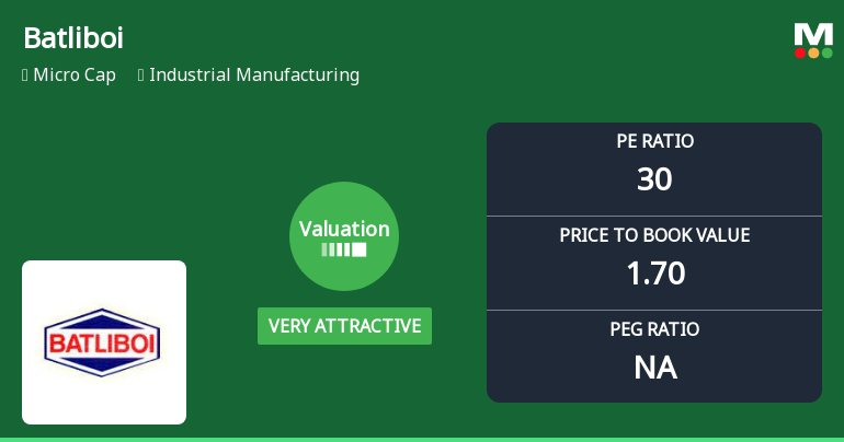 Batliboi Ltd Valuation Shifts to Very Attractive Amid Market Challenges