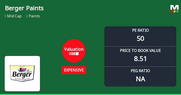 Berger Paints India Ltd Valuation Shifts Signal Price Attractiveness Change