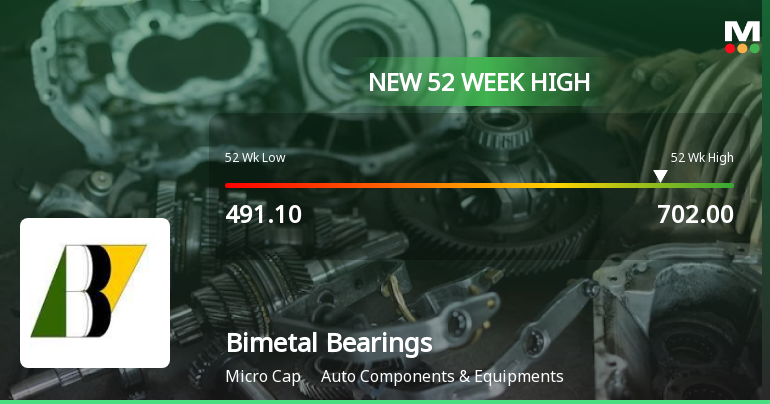 Broad-Based Technical Strength Lifts Bimetal Bearings Ltd to 52-Week High of Rs 702