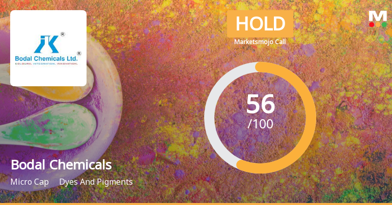 Bodal Chemicals Ltd is Rated Hold by MarketsMOJO
