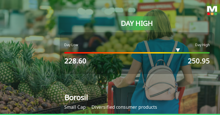 Borosil Ltd Surges 7.2% to Day's High — Mixed Moving Average Signals Shape the Rally
