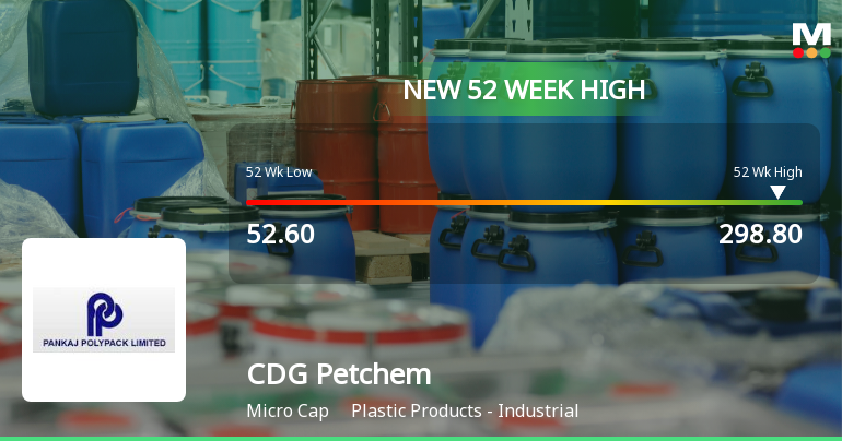 Broad-Based Technical Strength Lifts CDG Petchem Ltd to 52-Week High of Rs 298.8