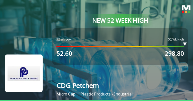 Broad-Based Technical Strength Lifts CDG Petchem Ltd to 52-Week High of Rs 298.8