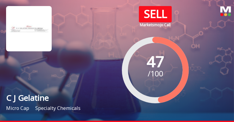 C J Gelatine Products Ltd Downgraded to Sell Amid Mixed Financial and Technical Signals