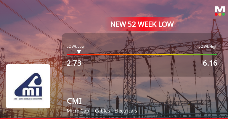 Markets Rally, But CMI Ltd Sinks to 52-Week Low in Stock-Specific Sell-Off