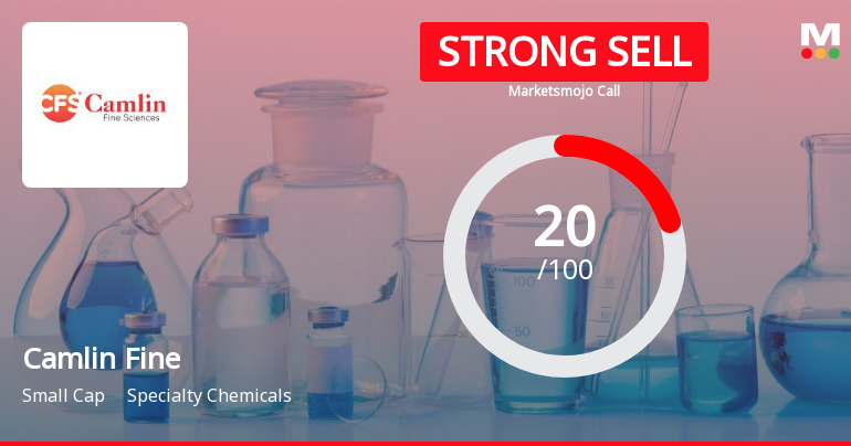 Camlin Fine Sciences Ltd is Rated Strong Sell