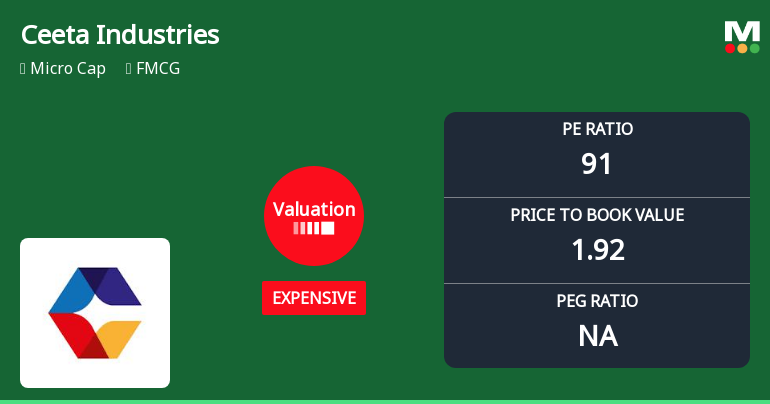 Ceeta Industries Ltd Valuation Shifts Signal Price Attractiveness Concerns