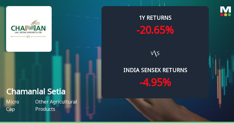 Chamanlal Setia Exports Ltd Technical Momentum Shifts Amid Mixed Market Signals