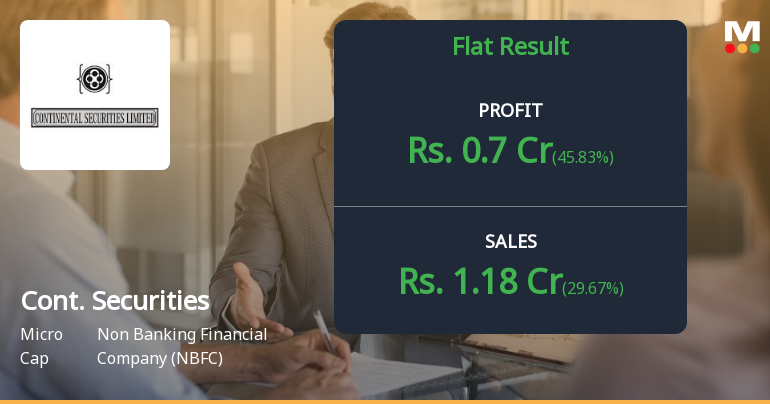 Continental Securities Q1 FY27: Modest Growth Amid Mounting Technical Pressures