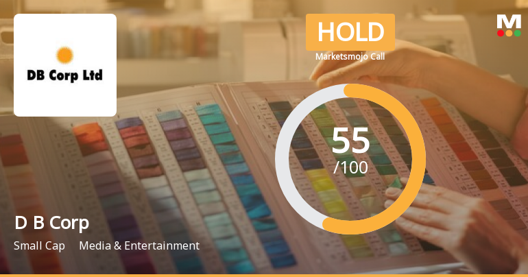 D B Corp Ltd is Rated Hold by MarketsMOJO